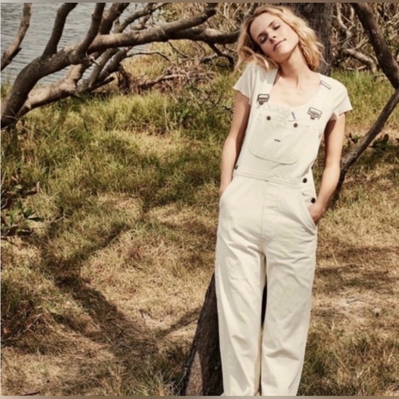 Doen Myrtle Overalls in Oatmilk - Picture 9 of 9